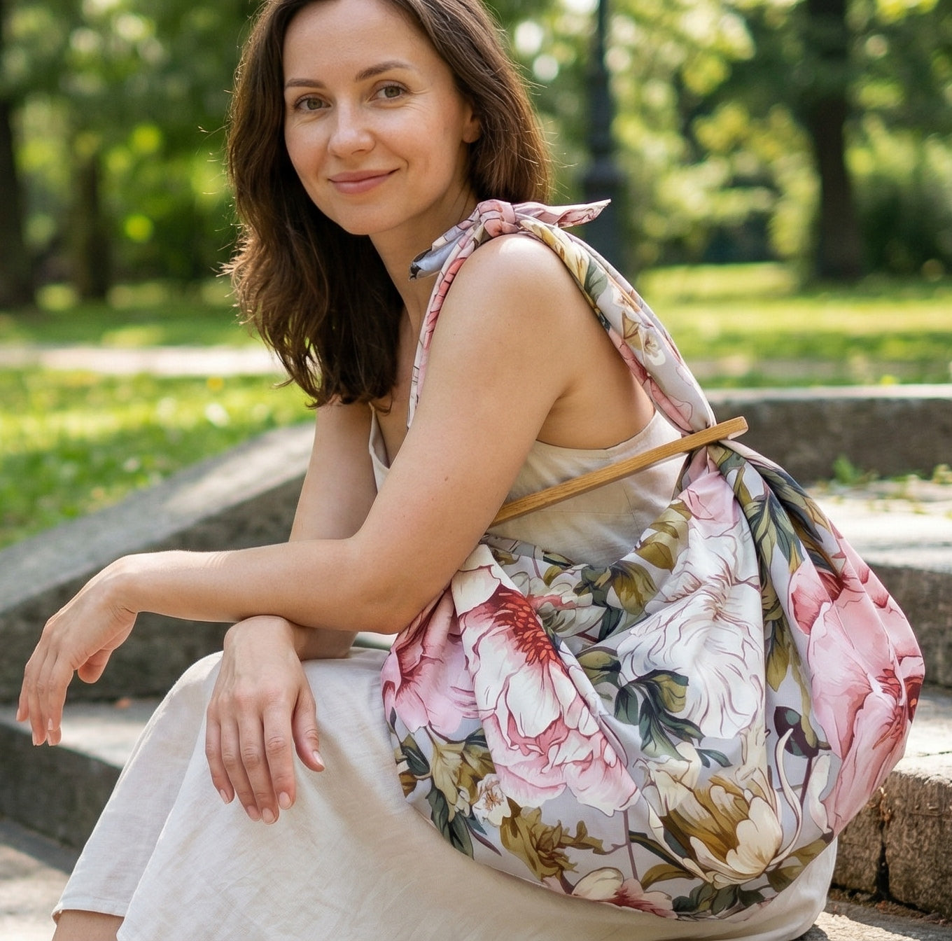 NOBO Bag Pink Peonies