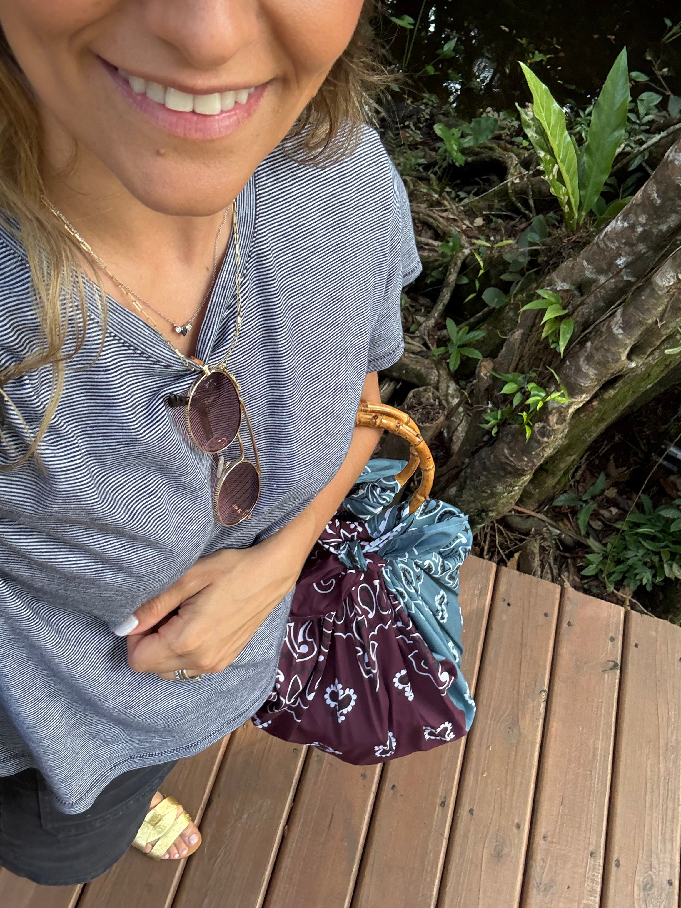 MARU Bandana Bag Prune Vintage Blue
