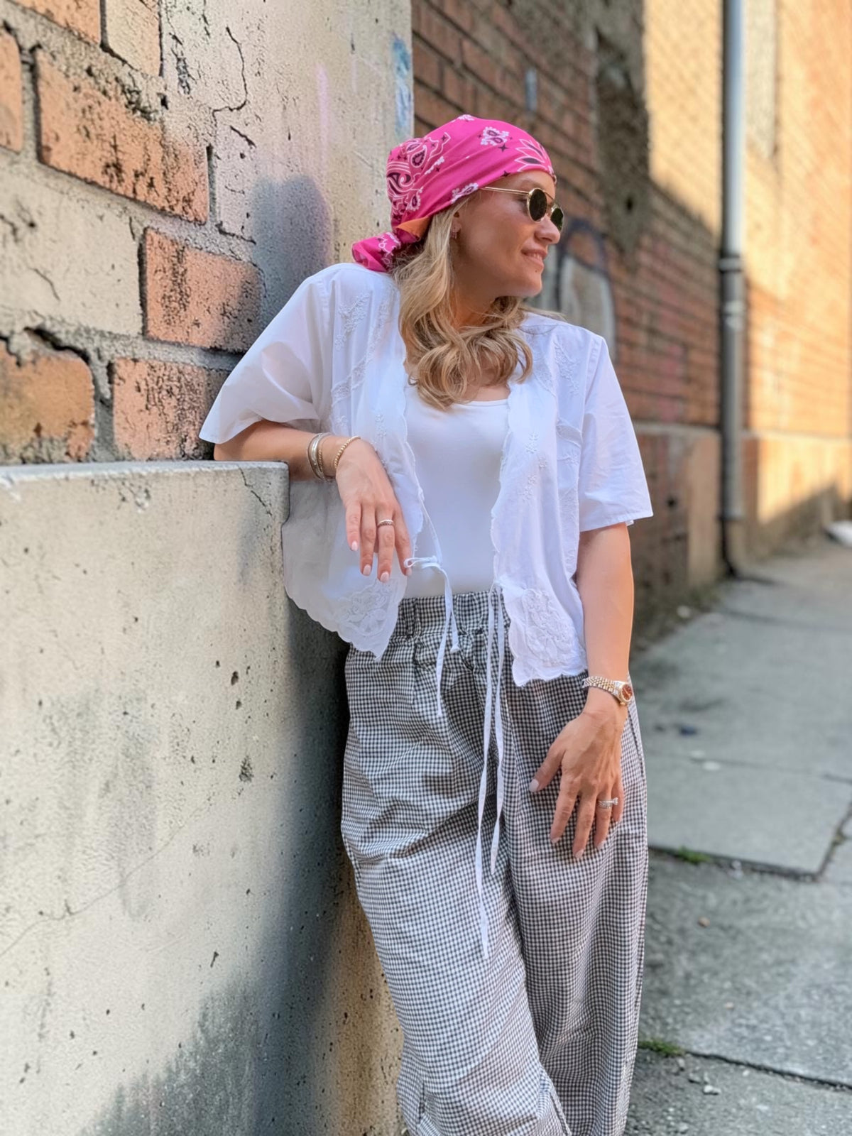Bandana Scarf Pink & Orange